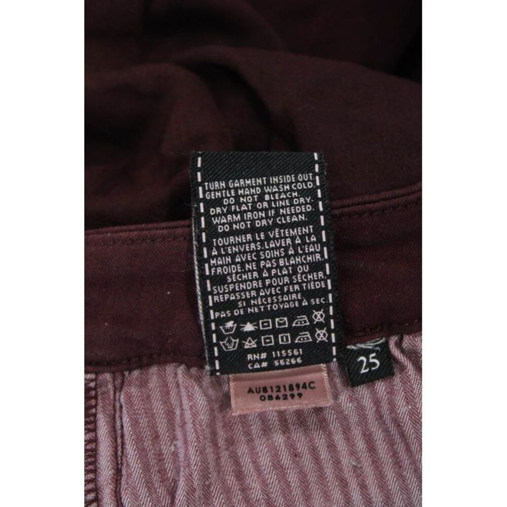 7 For All Mankind Women Cropped Ankle Jeggings Brown Designer Size 25 - Picture 6 of 7